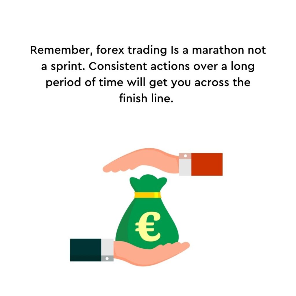 Forex trading is a marathon not a sprint.