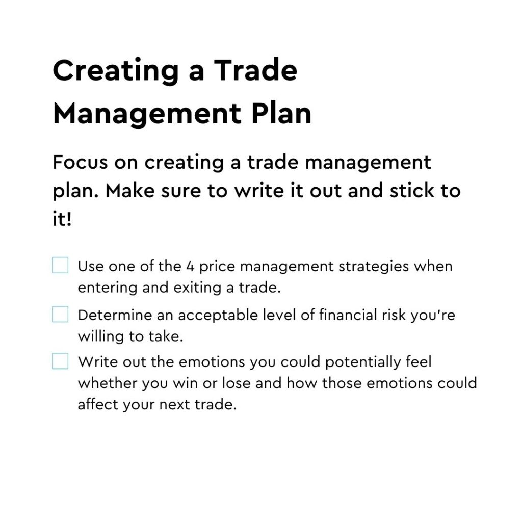 creating a trade management plan